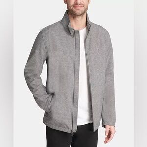 🩶Tommy Hilfiger Men's Soft-Shell Classic Zip-Front Jacket